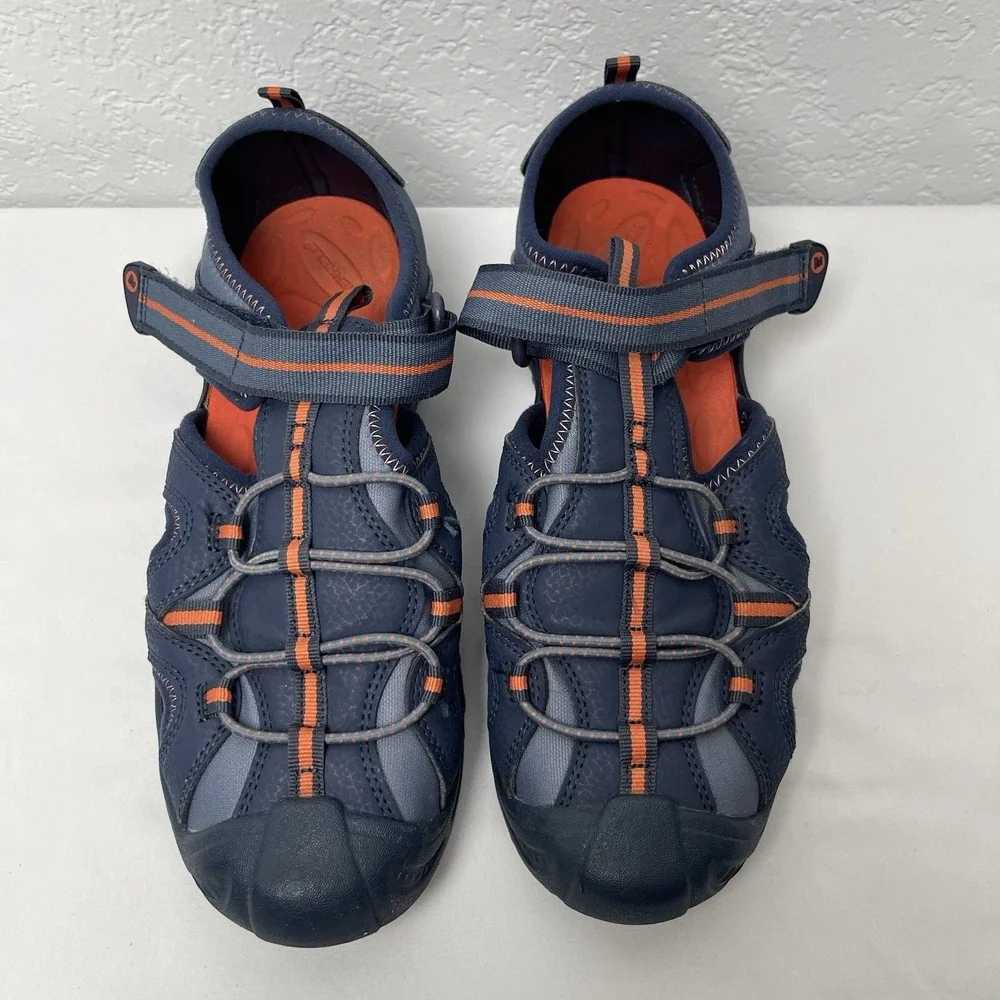 Merrell Hydro Kids 5M Navy/Orange Hiking Water Shoes Outdoor Sandals